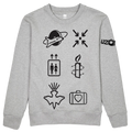 Elevation Symbols Grey Crewneck Sweatshirt