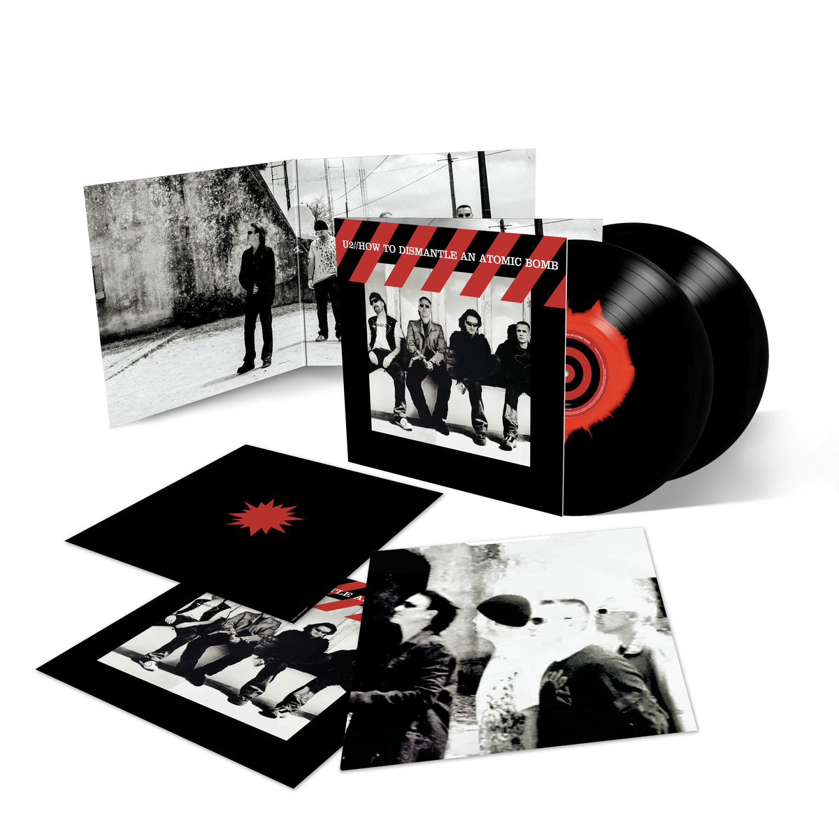 Intercontinental Tee + How To Dismantle An Atomic Bomb (20th Anniversary) Exclusive 2LP Black & Red Ink Spot Vinyl (Limited Edition)