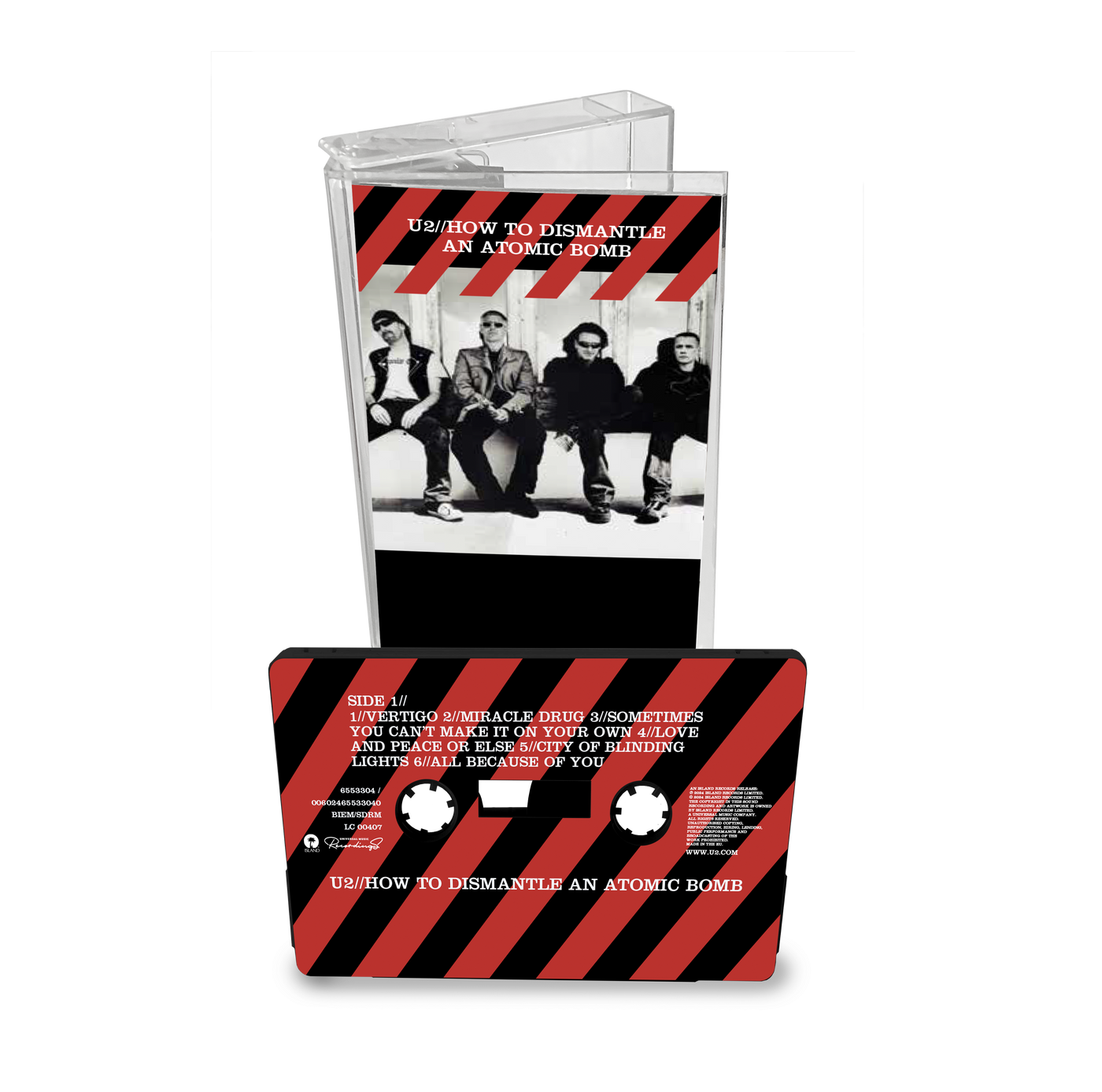 U2 ‘How To Dismantle An Atomic Bomb (20th Anniversary)’ Exclusive Red & Black Cassette (Limited Edition)