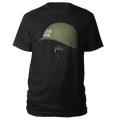 U2 Helmet Black T-Shirt