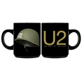 U2 The Best of 1980-1990 Black Mug