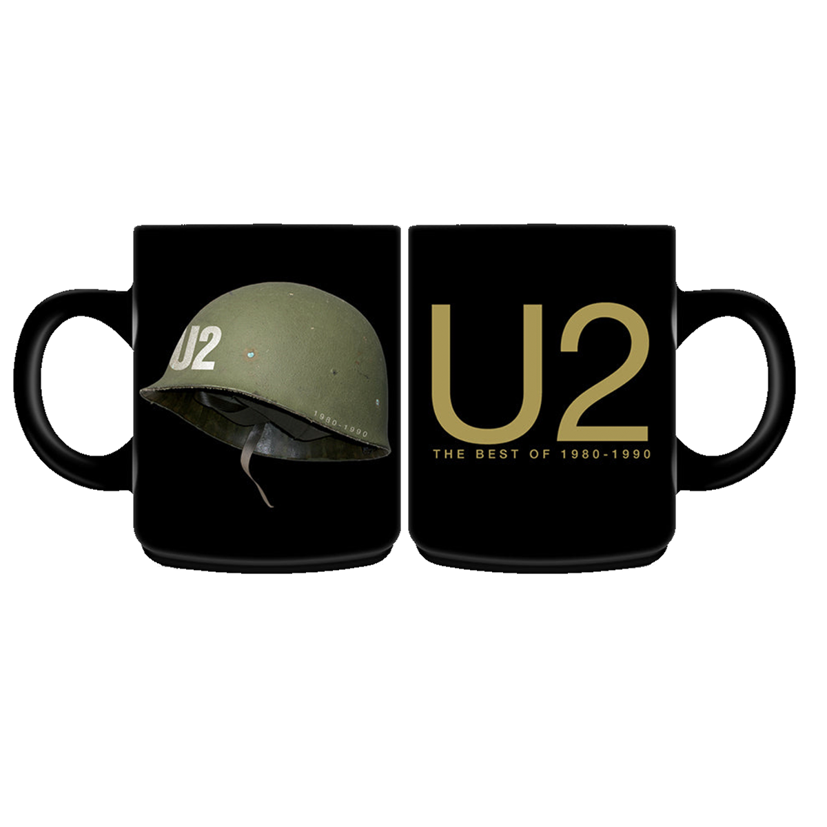 U2 The Best of 1980-1990 Black Mug