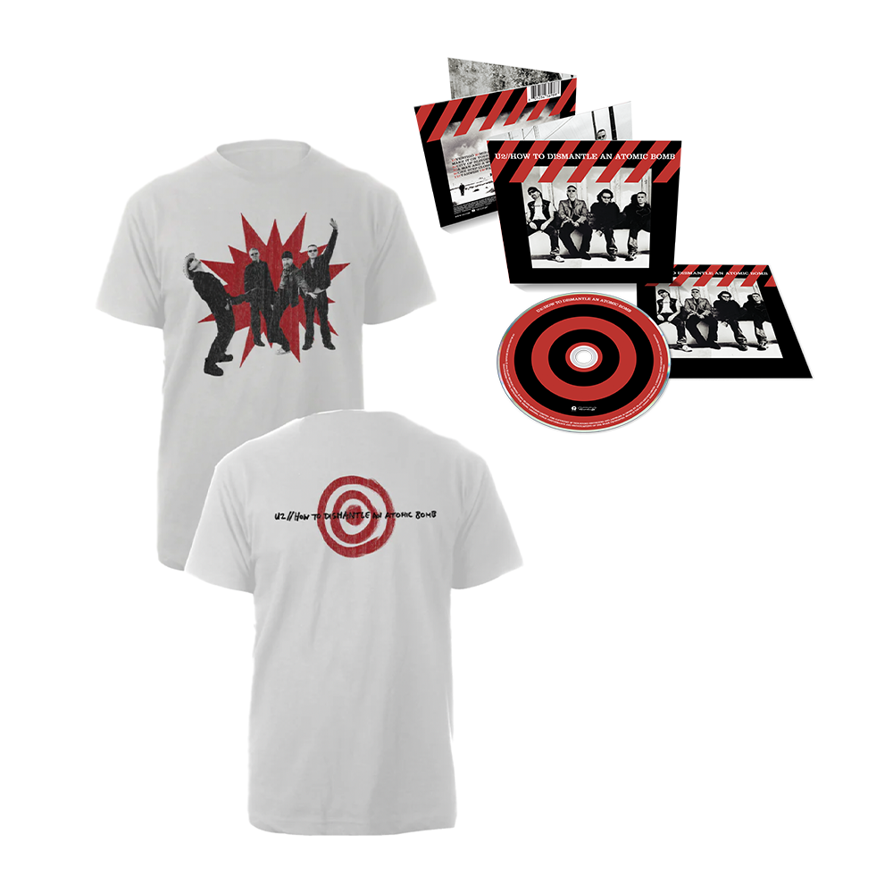 Red Explosion Tee + U2 ‘How To Dismantle An Atomic Bomb (20th Anniversary)’ CD