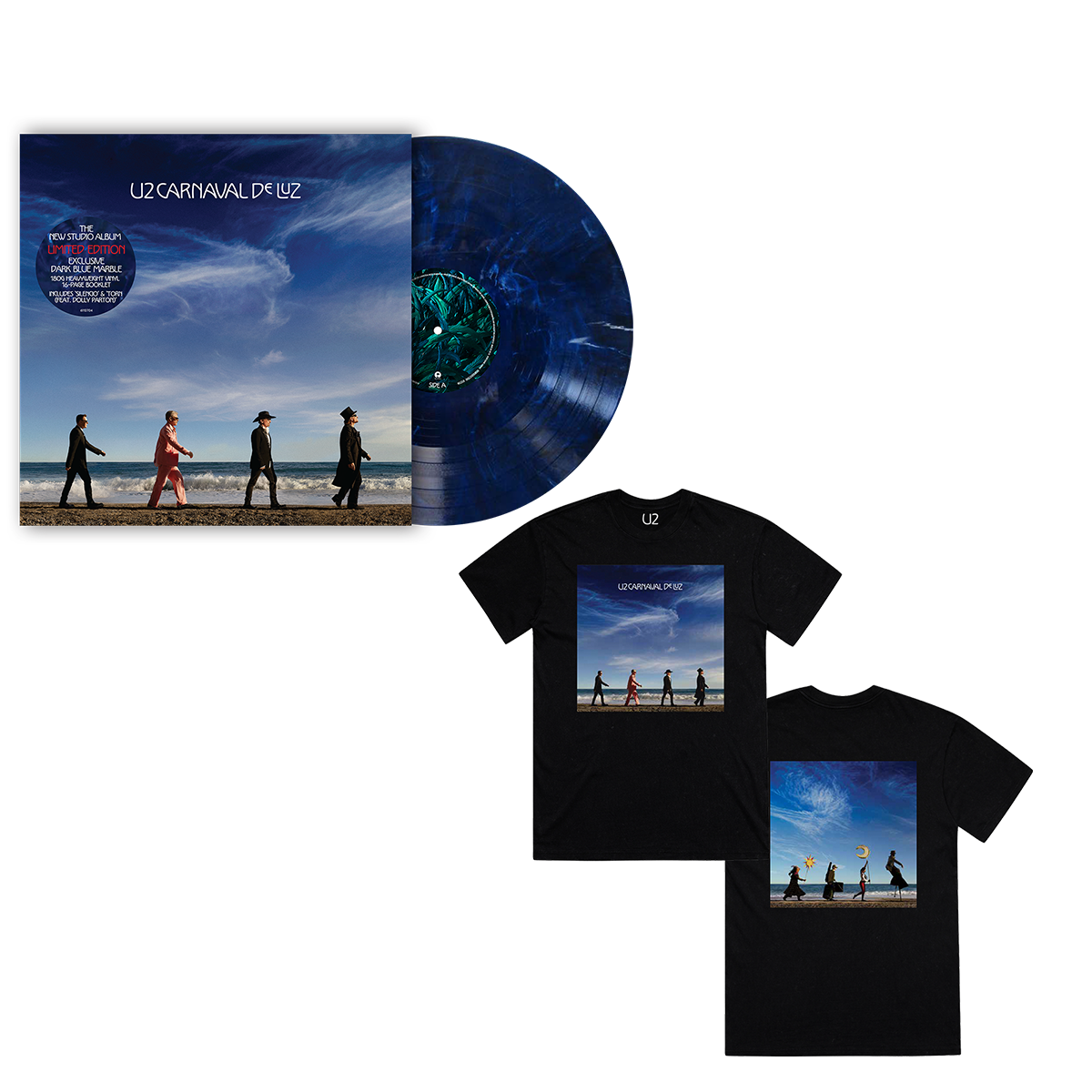 Carnaval De Luz Album Tee + Carnaval De Luz Dark Blue Marble Vinyl