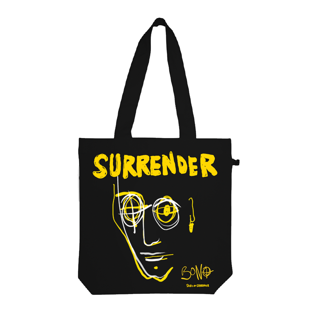 Bono Surrender Scribble Tote - Black