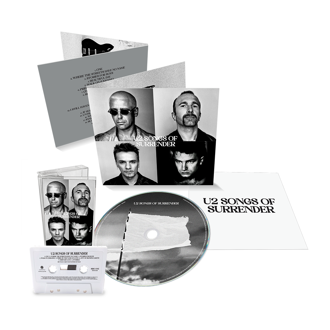 Songs Of Surrender - Deluxe CD + White Cassette Bundle