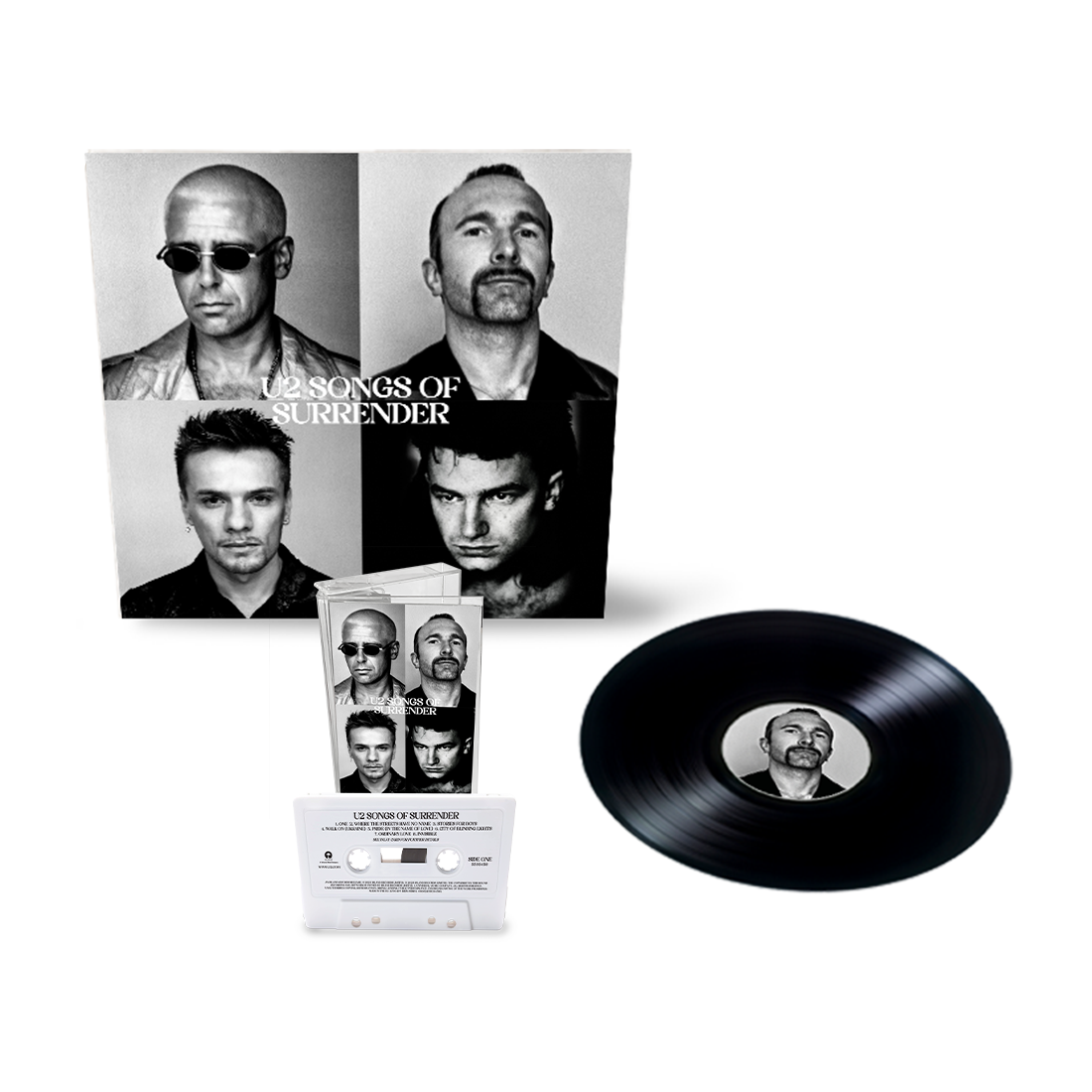 Songs Of Surrender - 2LP Black Vinyl + White Cassette Bundle