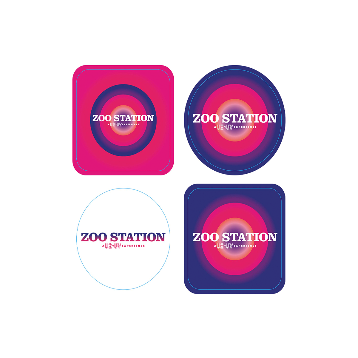 U2 UV Zoo Station Sticker Set