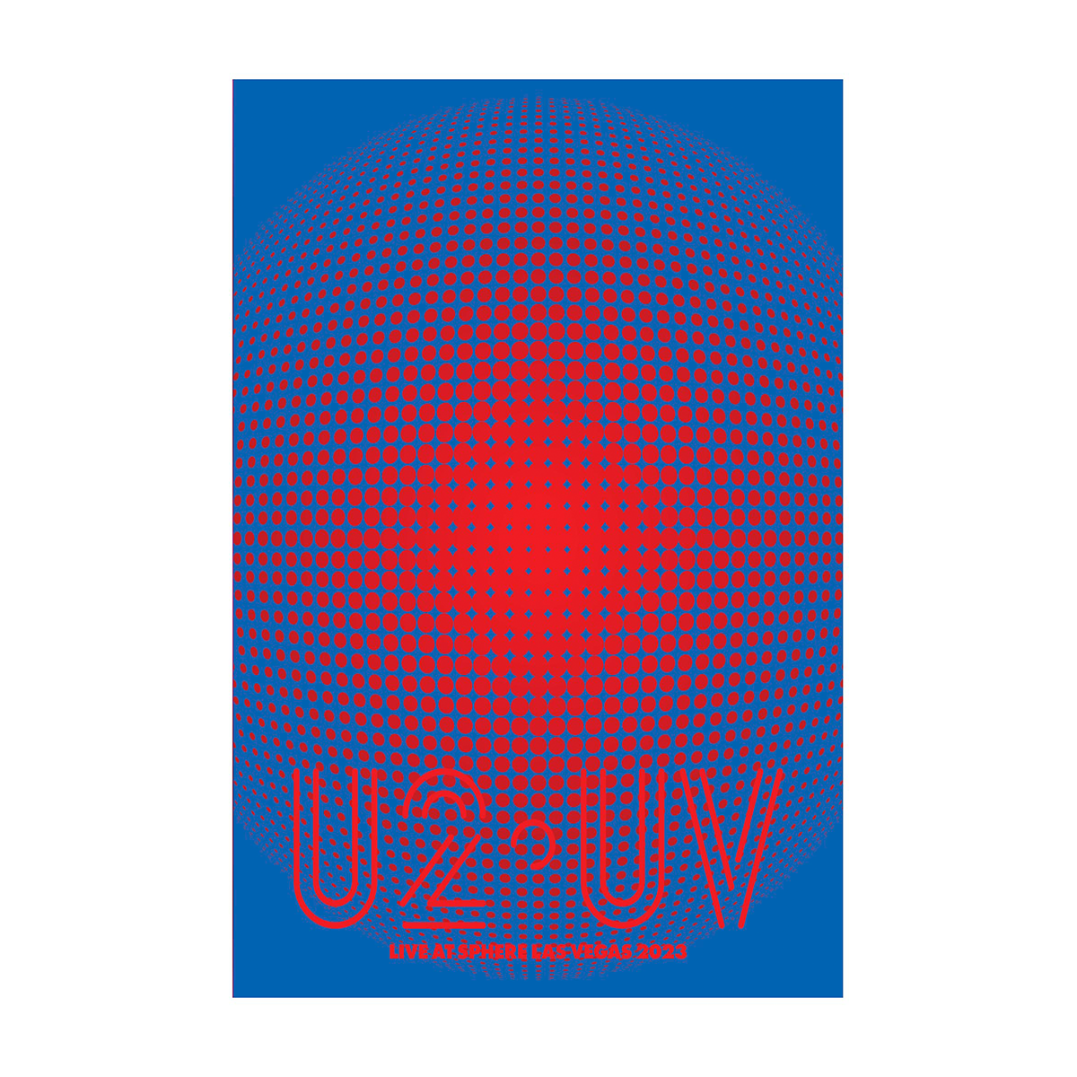 U2 UV Matrix Live At Sphere Poster
