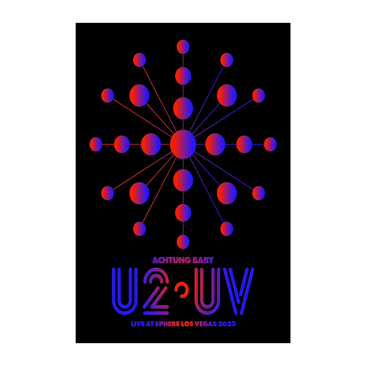 U2 UV Achtung Baby Lattice Live At Sphere Poster