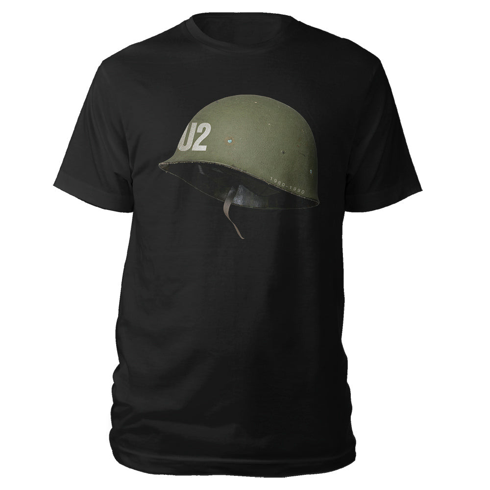 U2 Helmet Black T-Shirt