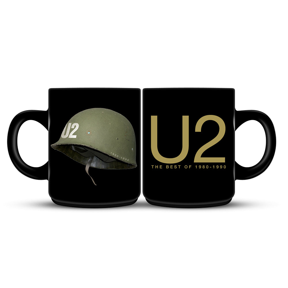 U2 The Best of 1980-1990 Black Mug