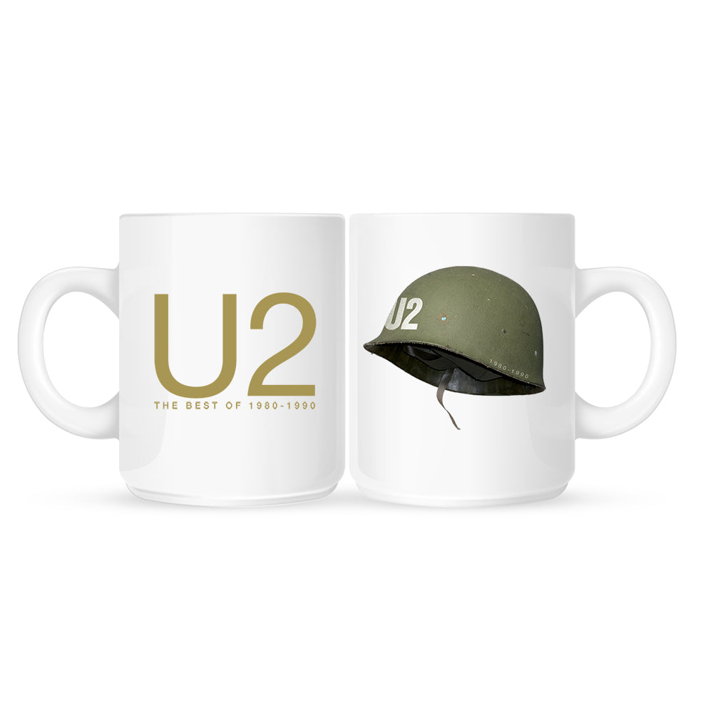 U2 The Best of 1980-1990 White Mug