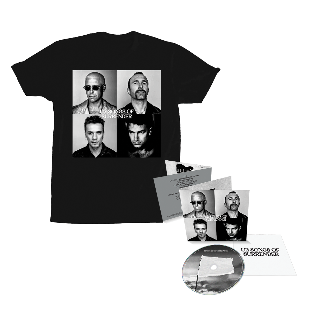 Songs Of Surrender CD and Tee